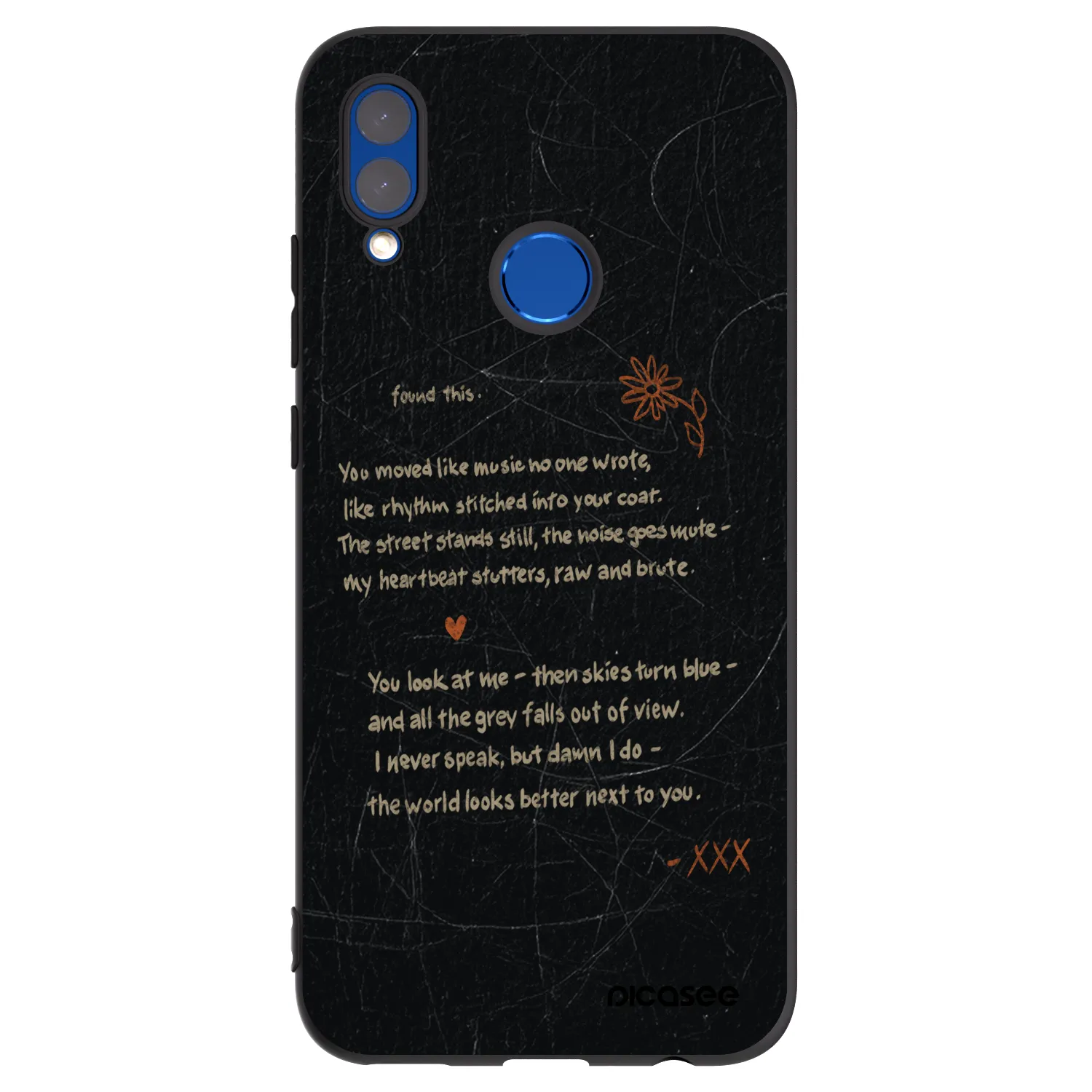 Picasee Honor 10 Lite Hülle - Schwarzes Silikon - POET