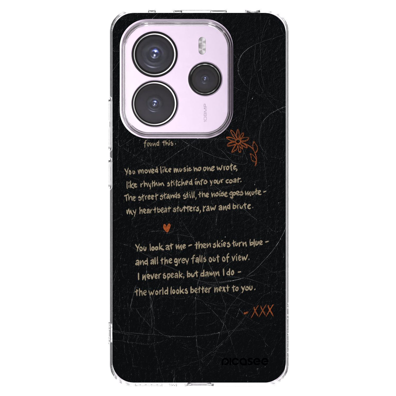 Picasee Xiaomi Redmi Note 14 5G Hülle - Transparentes Silikon - POET