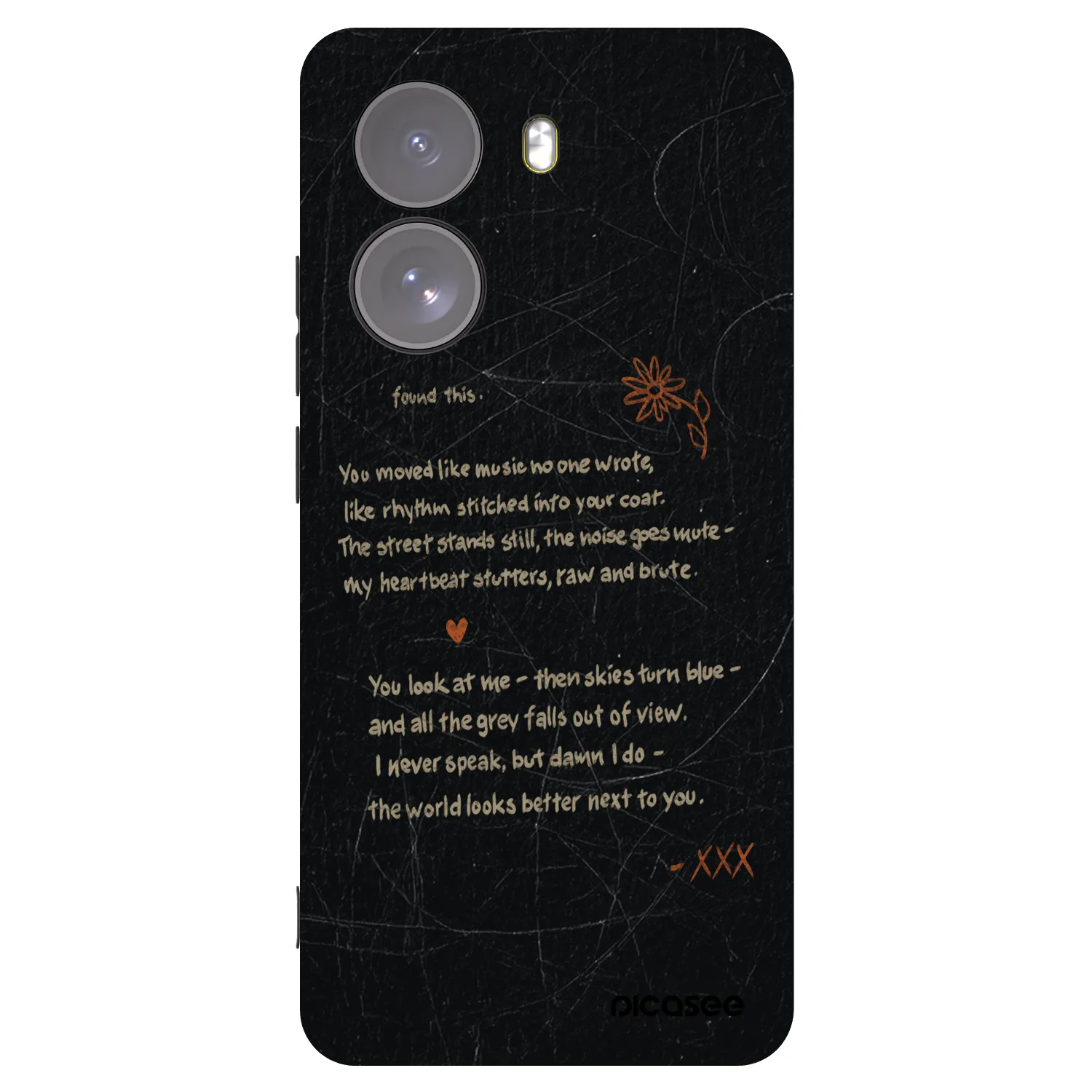 Picasee Xiaomi Poco X7 Hülle - Schwarzes Silikon - POET
