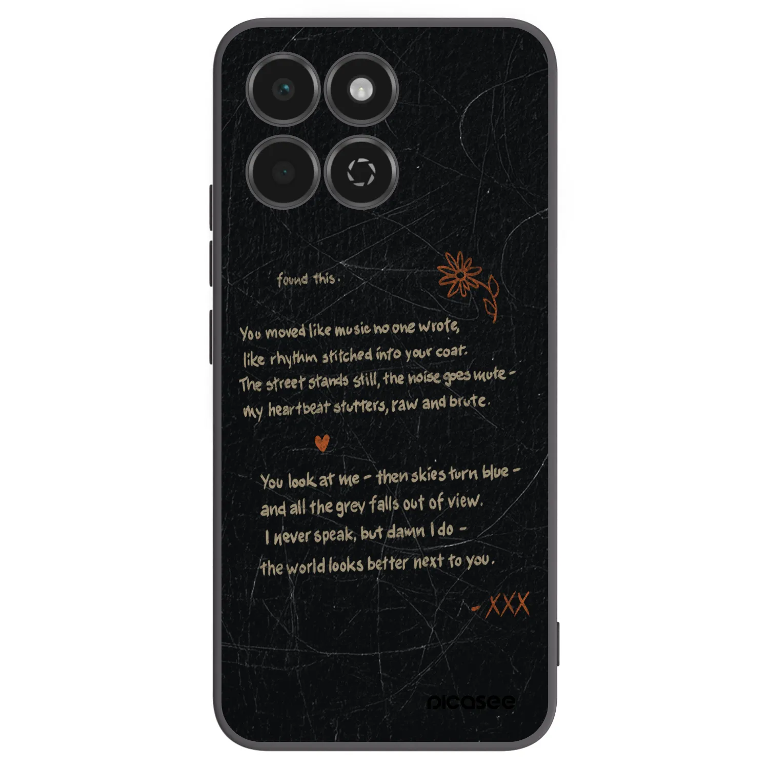 Picasee Honor 200 Smart 5G Hülle - Schwarzes Silikon - POET