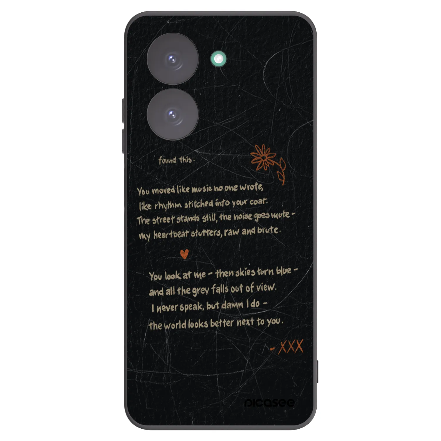 Picasee Xiaomi Redmi A5 Hülle - Schwarzes Silikon - POET