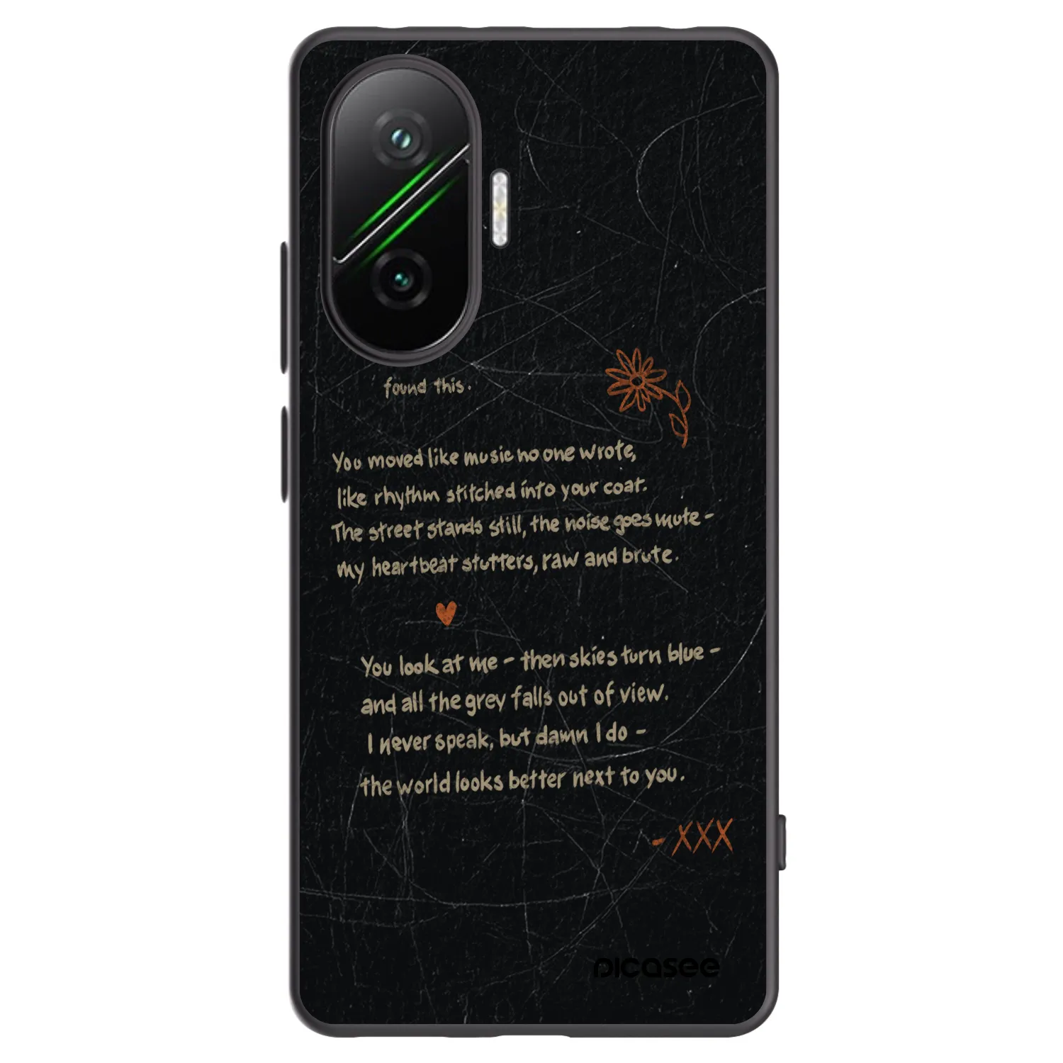 Picasee Xiaomi Poco F7 Pro 5G Hülle - Schwarzes Silikon - POET