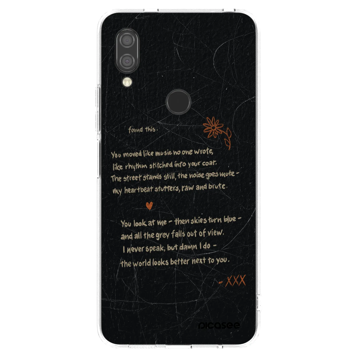 Picasee Xiaomi Redmi 7 Hülle - Transparentes Silikon - POET