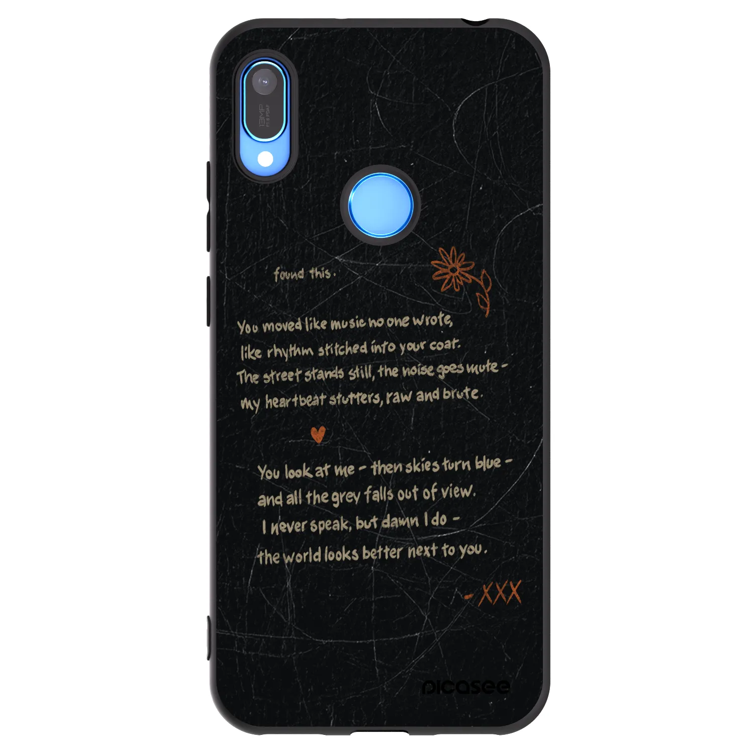 Picasee Huawei Y6 2019 Hülle - Schwarzes Silikon - POET