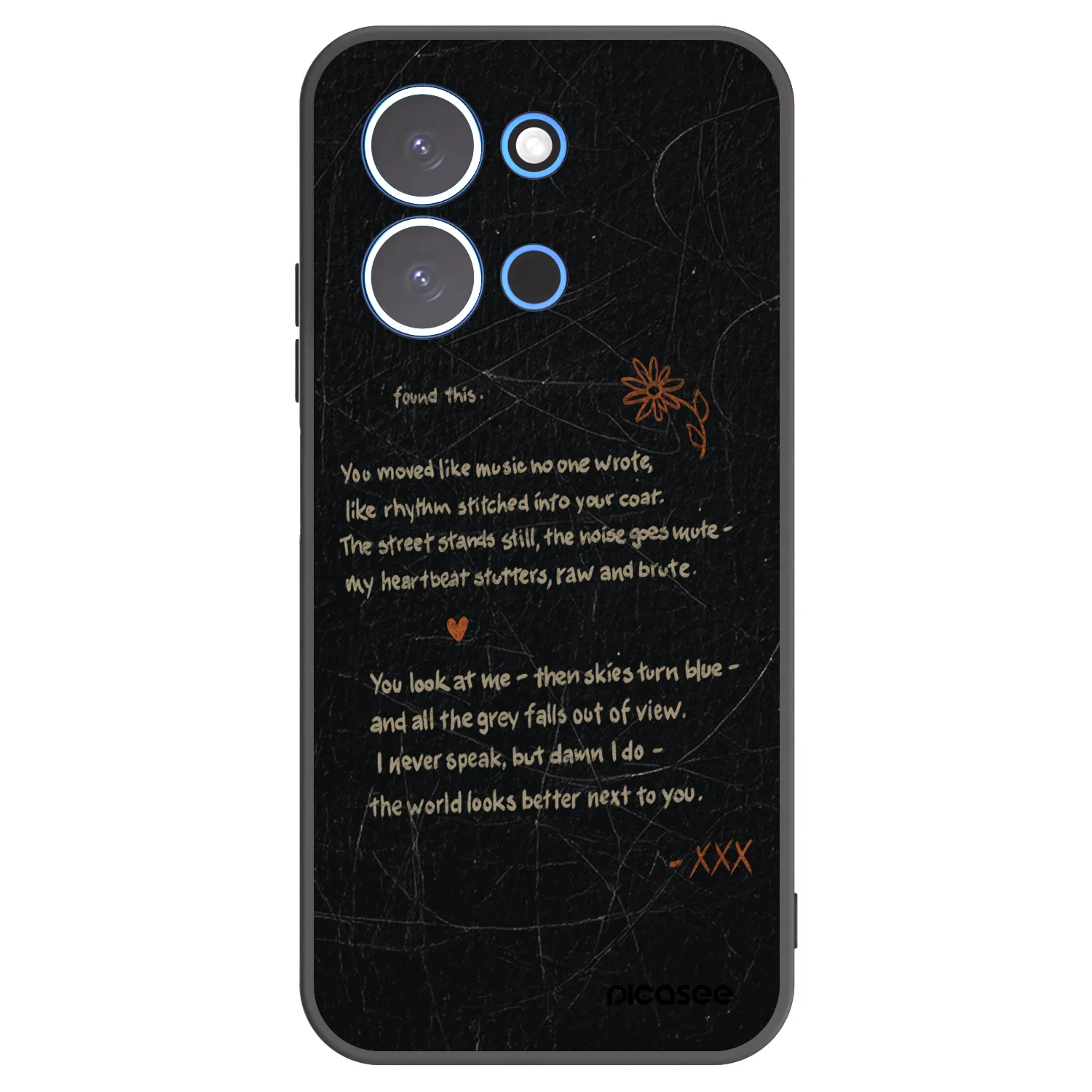 Picasee Xiaomi Redmi 15C 4G Hülle - Schwarzes Silikon - POET