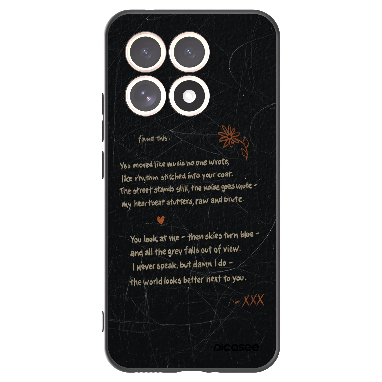 Picasee Xiaomi 15T Hülle - Schwarzes Silikon - POET