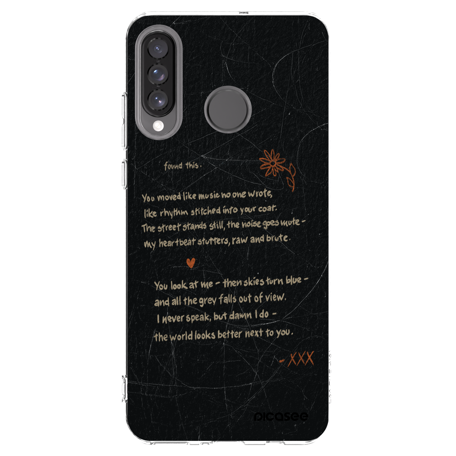 Picasee Huawei P30 Lite Hülle - Transparentes Silikon - POET