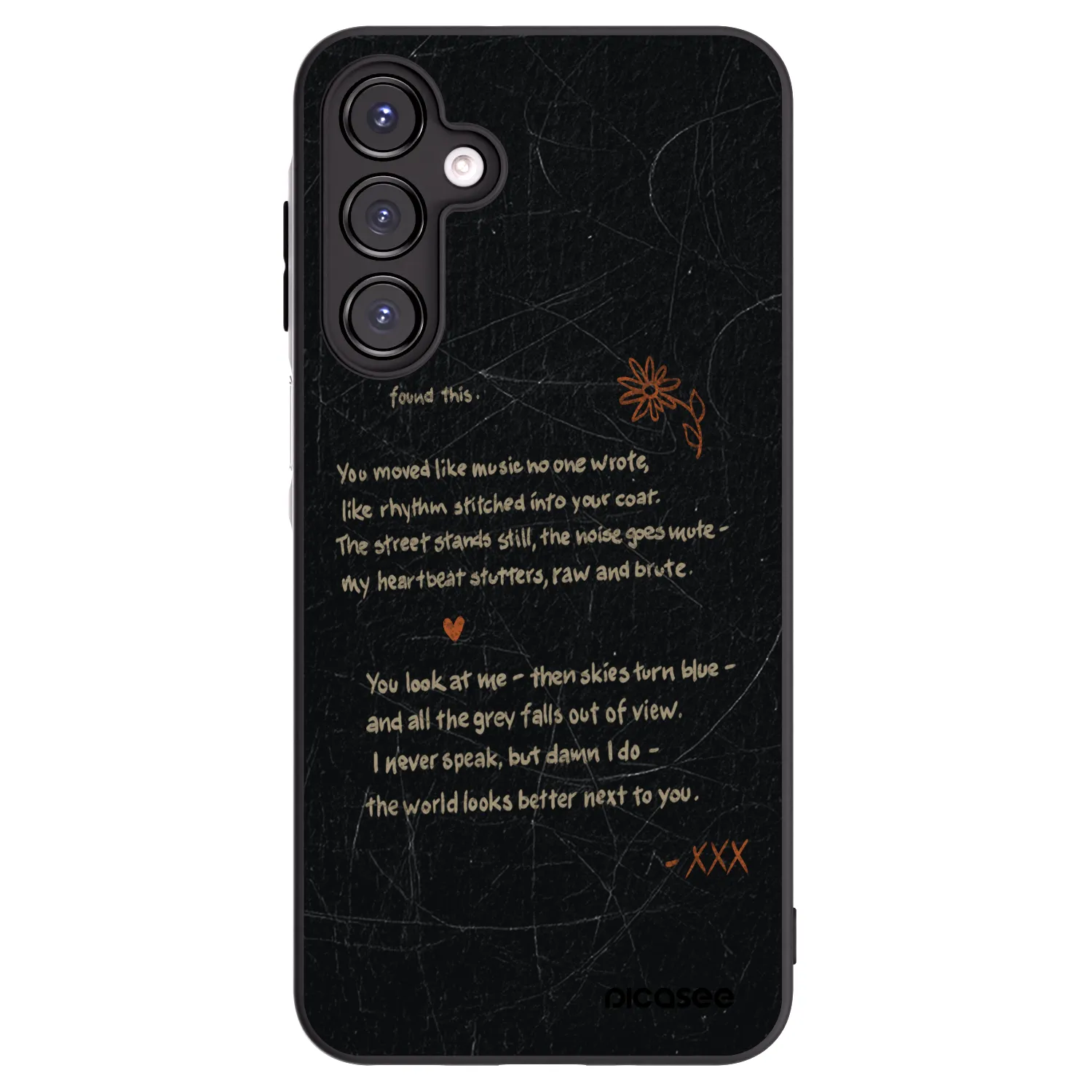 Picasee Samsung Galaxy A16 4G Hülle - Schwarzes Silikon - POET