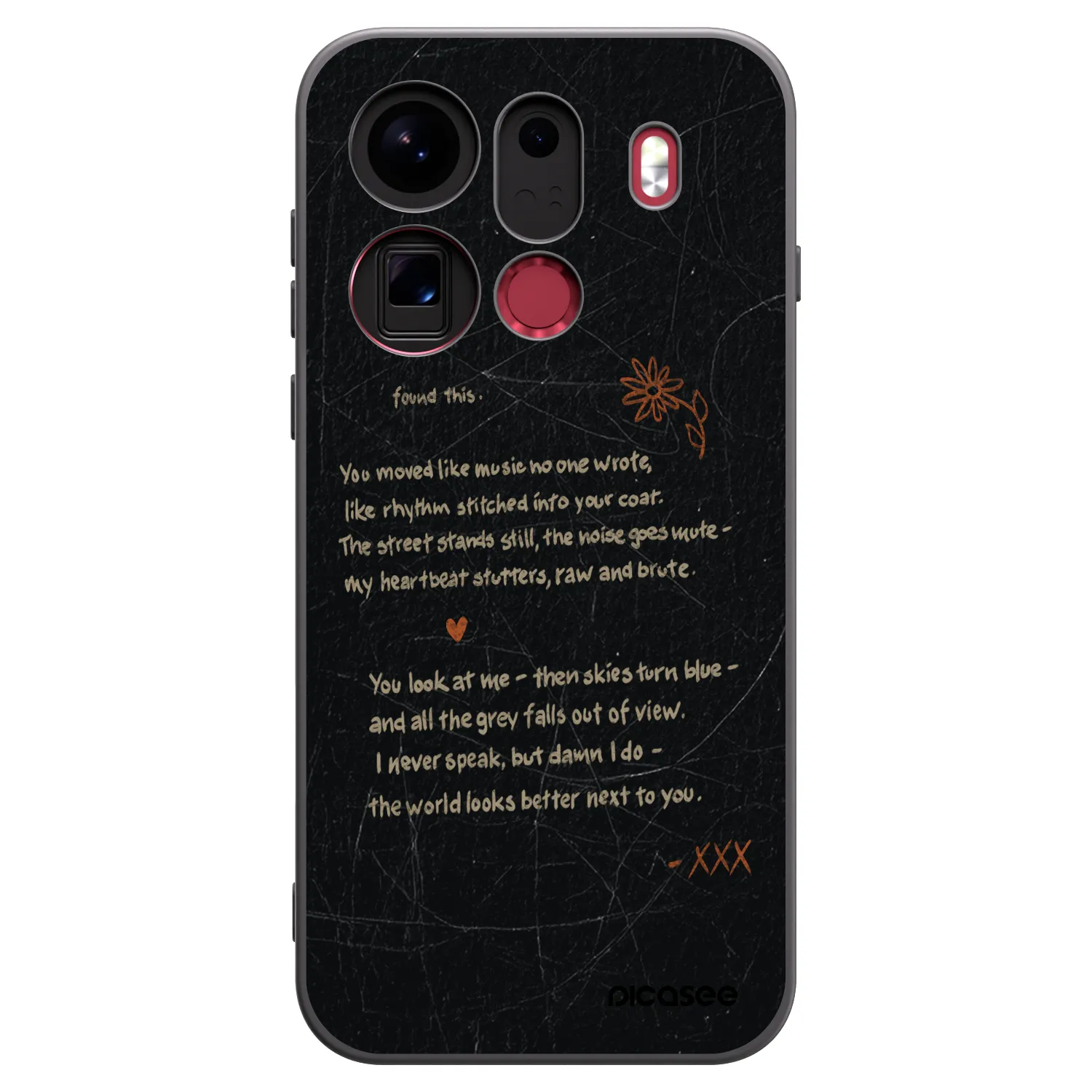 Picasee OPPO Find X9 Pro Hülle - Schwarzes Silikon - POET