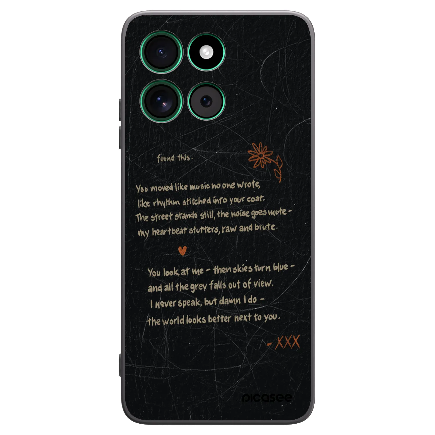 Picasee Motorola Moto G57 Power Hülle - Schwarzes Silikon - POET