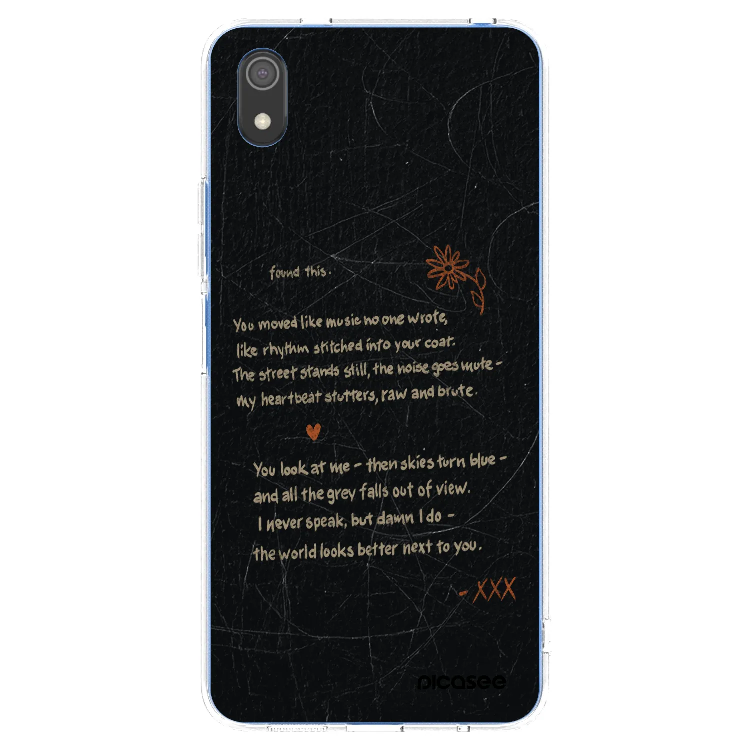 Picasee Xiaomi Redmi 7A Hülle - Transparentes Silikon - POET