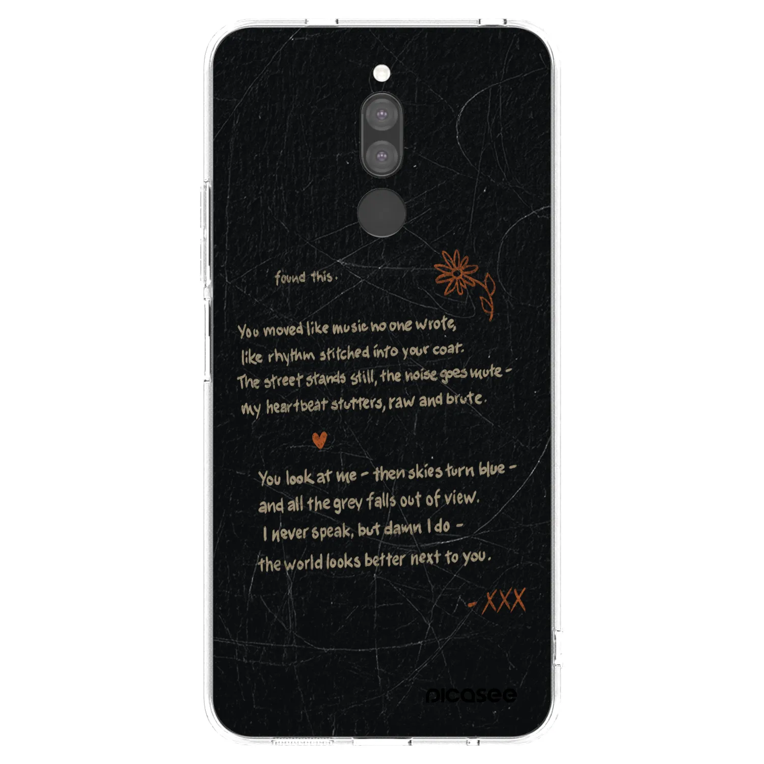 Picasee Xiaomi Redmi 8 Hülle - Transparentes Silikon - POET