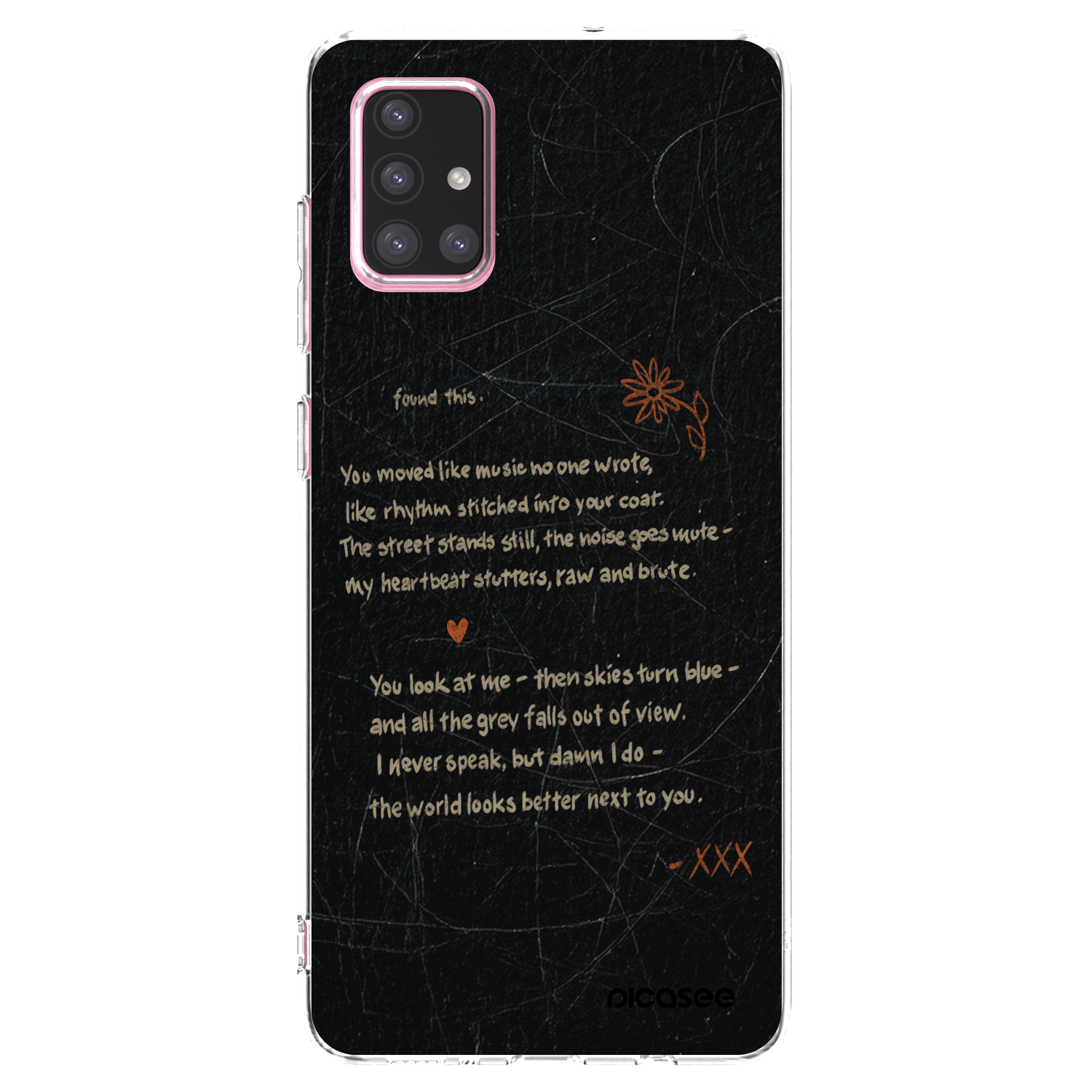Picasee Samsung Galaxy A71 A715F Hülle - Transparentes Silikon - POET