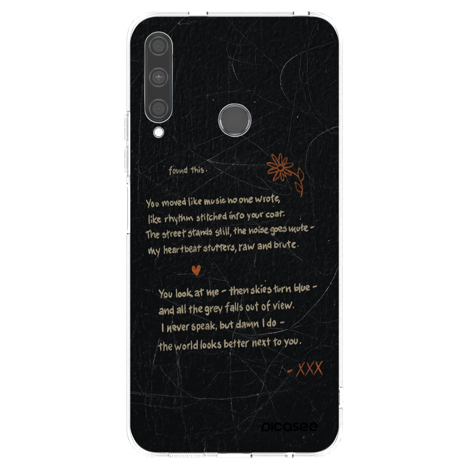 Picasee Huawei P40 Lite E Hülle - Transparentes Silikon - POET
