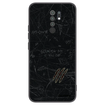 Picasee Xiaomi Redmi 9 Hülle - Schwarzes Silikon - SCRATCH