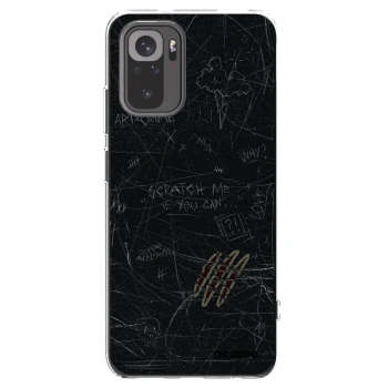 Picasee Xiaomi Redmi Note 10S Hülle - Transparentes Silikon - SCRATCH