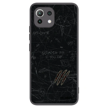 Picasee Xiaomi Mi 11 Lite Hülle - Schwarzes Silikon - SCRATCH