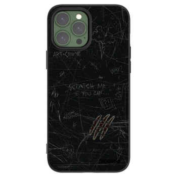 Picasee Apple iPhone 13 Pro Max Hülle - Schwarzes Silikon - SCRATCH