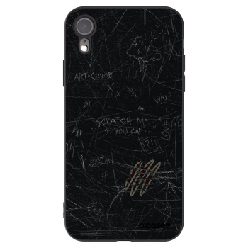Picasee Apple iPhone XR Hülle - Schwarzes Silikon - SCRATCH