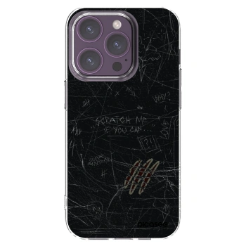 Picasee Apple iPhone 14 Pro Hülle - Transparentes Silikon - SCRATCH