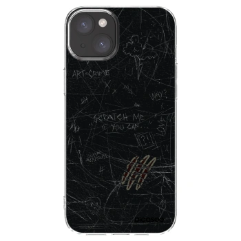 Picasee Apple iPhone 15 Plus Hülle - Transparentes Silikon - SCRATCH