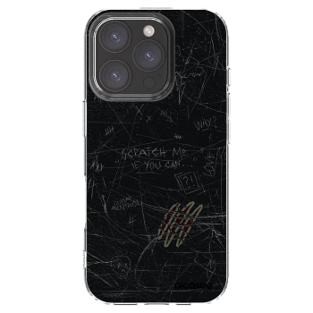 Picasee Apple iPhone 16 Pro Hülle - Transparentes Silikon - SCRATCH