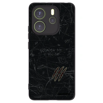 Picasee Xiaomi Redmi Note 14 4G Hülle - Schwarzes Silikon - SCRATCH