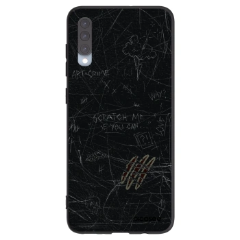 Picasee Samsung Galaxy A70 A705F Hülle - Schwarzes Silikon - SCRATCH