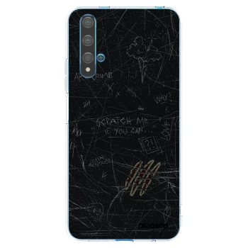 Picasee Huawei Nova 5T Hülle - Transparentes Silikon - SCRATCH