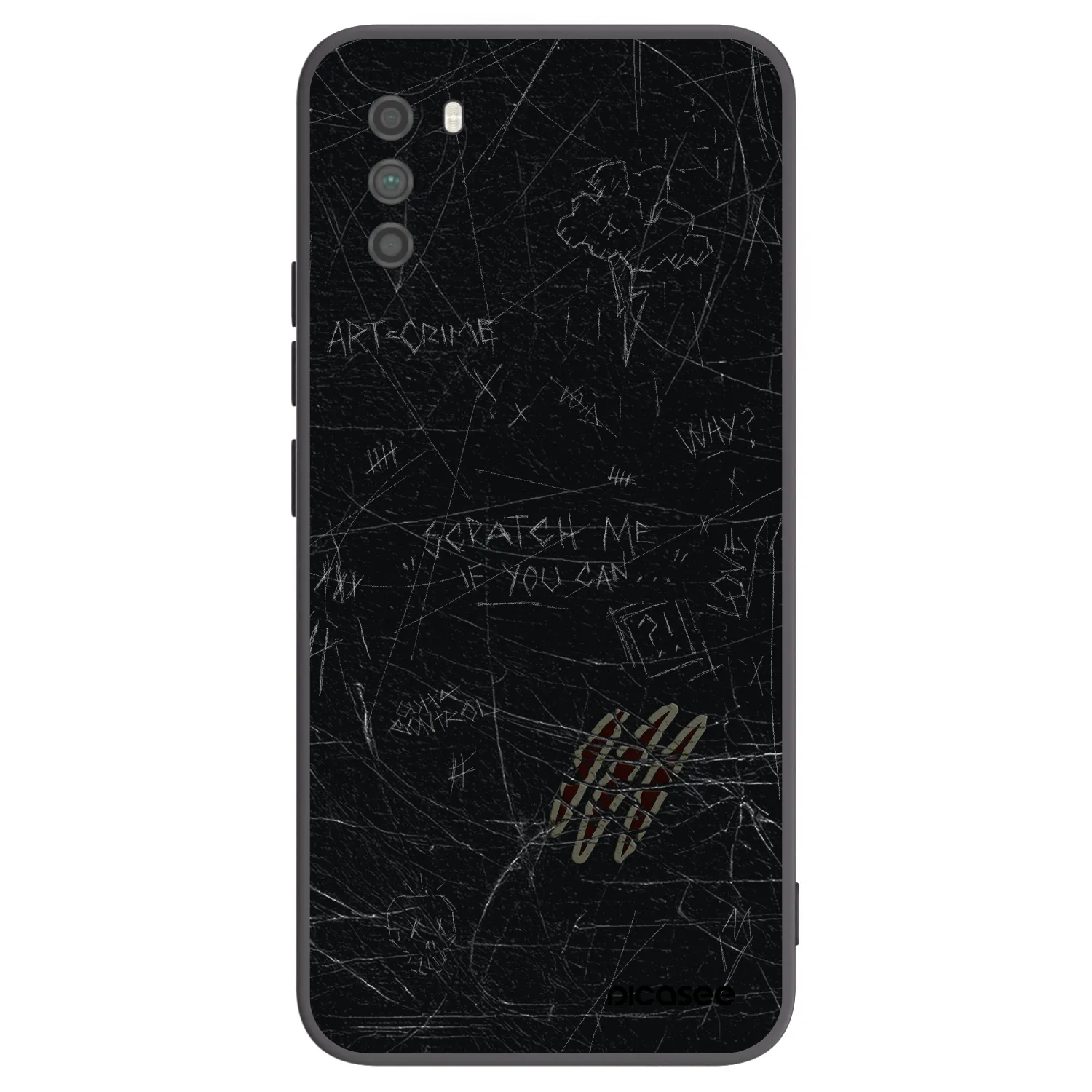 Picasee Xiaomi Poco M3 Hülle - Schwarzes Silikon - SCRATCH