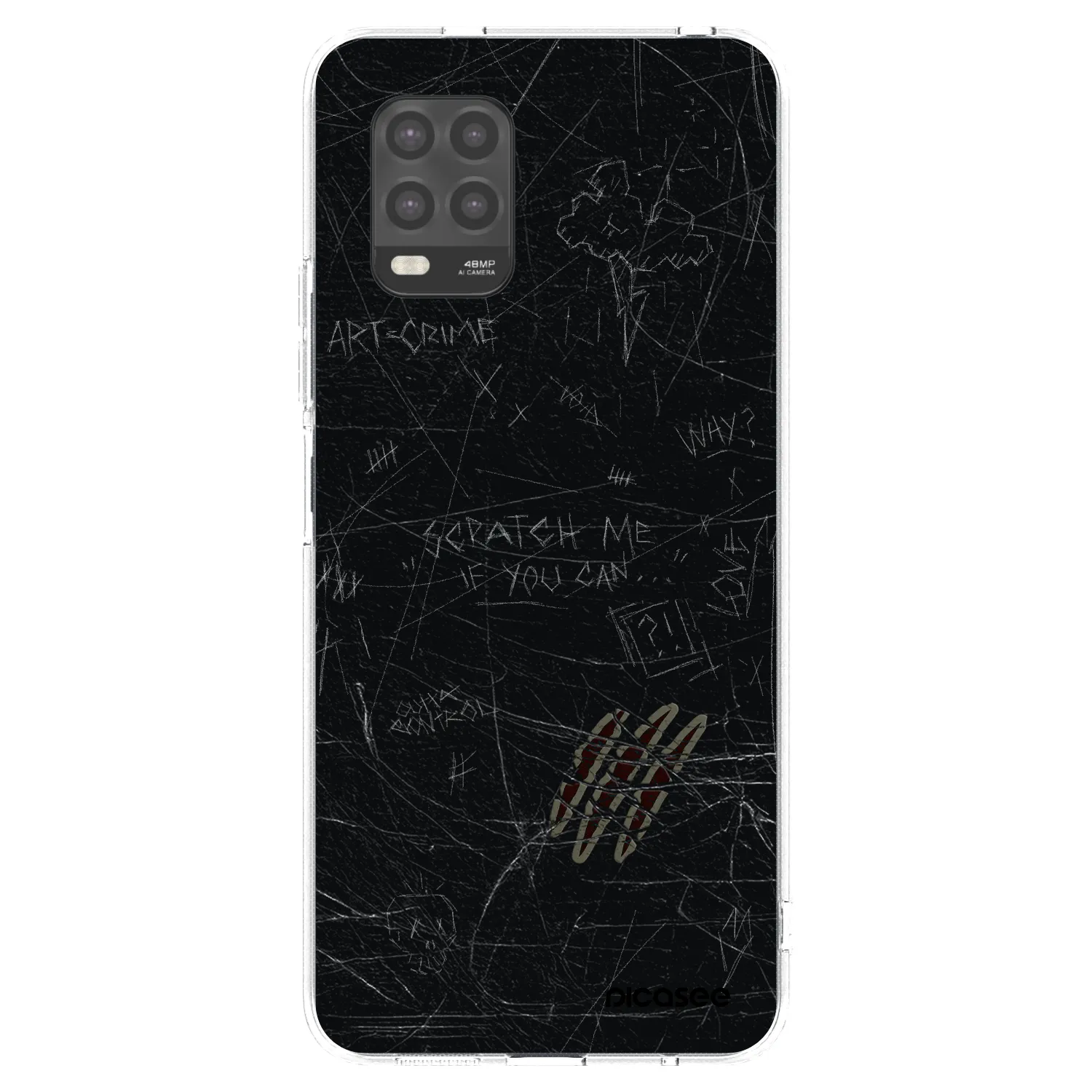Picasee Xiaomi Mi 10 Lite Hülle - Transparentes Silikon - SCRATCH