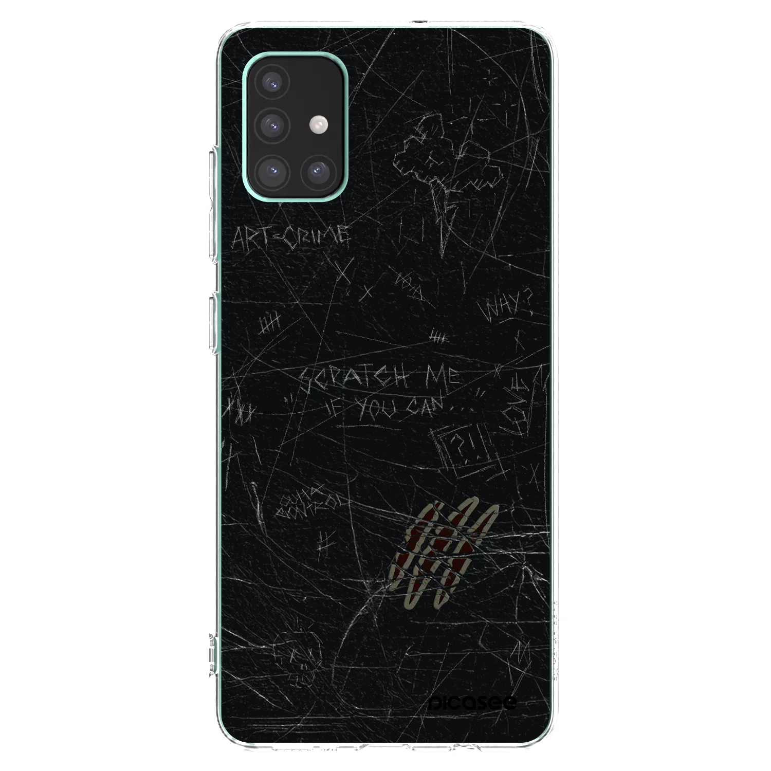 Picasee Samsung Galaxy M51 M515F Hülle - Transparentes Silikon - SCRATCH