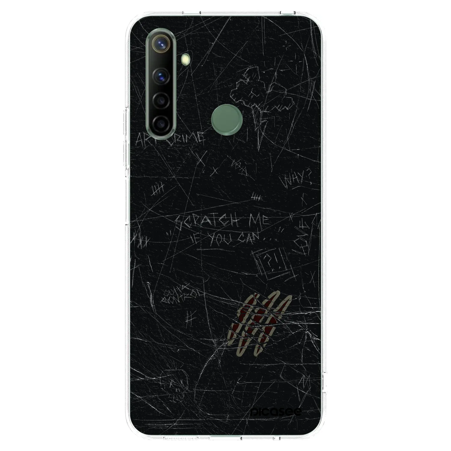 Picasee Realme 6i Hülle - Transparentes Silikon - SCRATCH