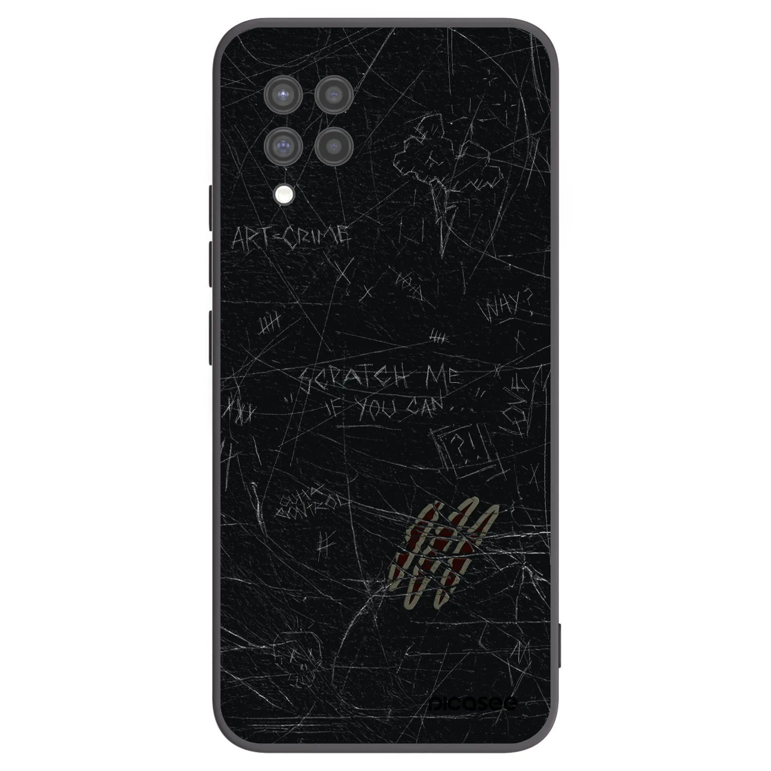 Picasee Samsung Galaxy A42 A426B Hülle - Schwarzes Silikon - SCRATCH
