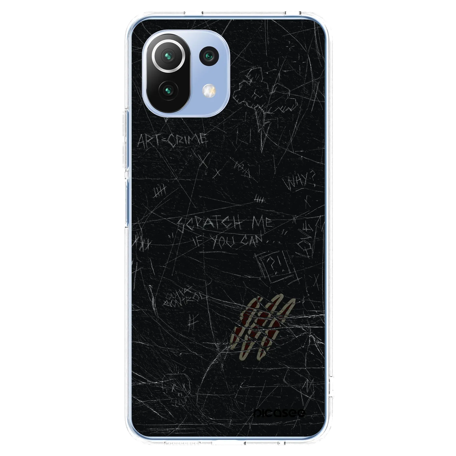 Picasee Xiaomi Mi 11 Lite Hülle - Transparentes Silikon - SCRATCH