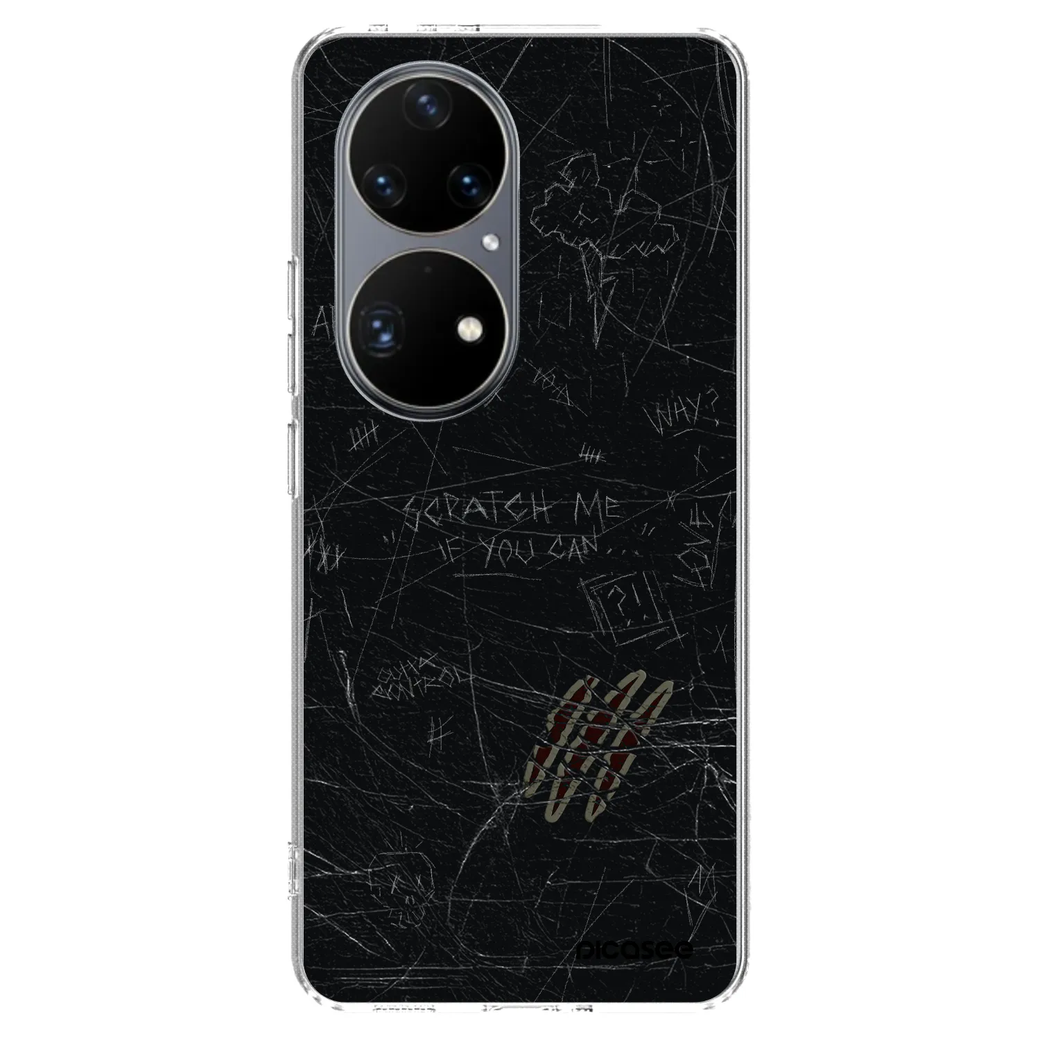 Picasee Huawei P50 Hülle - Transparentes Silikon - SCRATCH