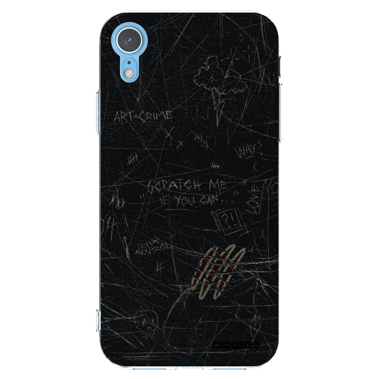 Picasee Apple iPhone XR Hülle - Transparentes Silikon - SCRATCH