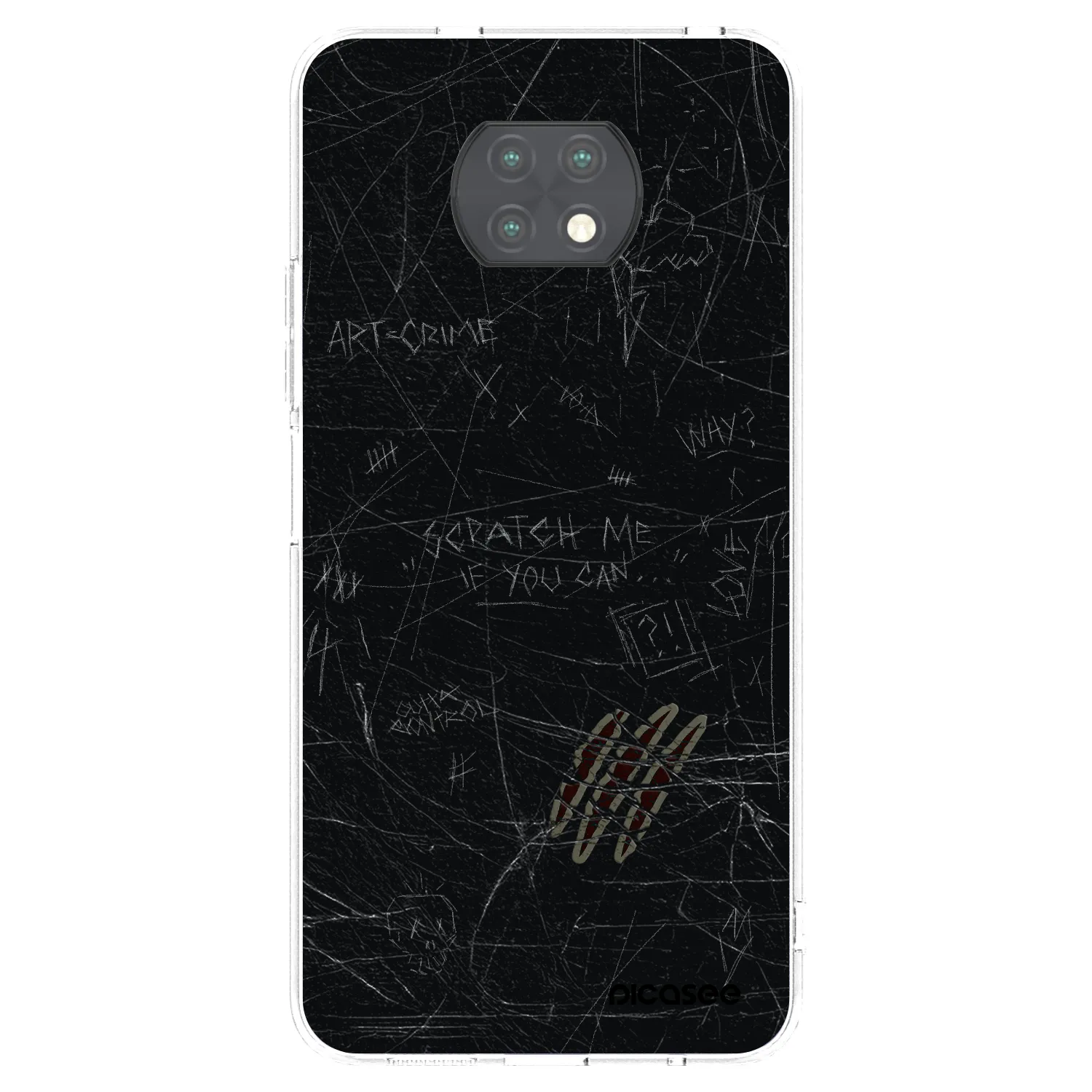 Picasee Xiaomi Redmi Note 9T Hülle - Transparentes Silikon - SCRATCH