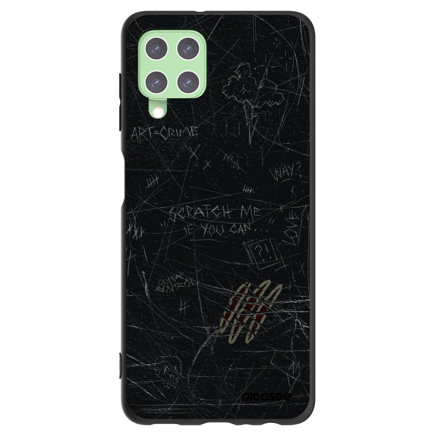 Picasee Samsung Galaxy A22 A225F 4G Hülle - Schwarzes Silikon - SCRATCH