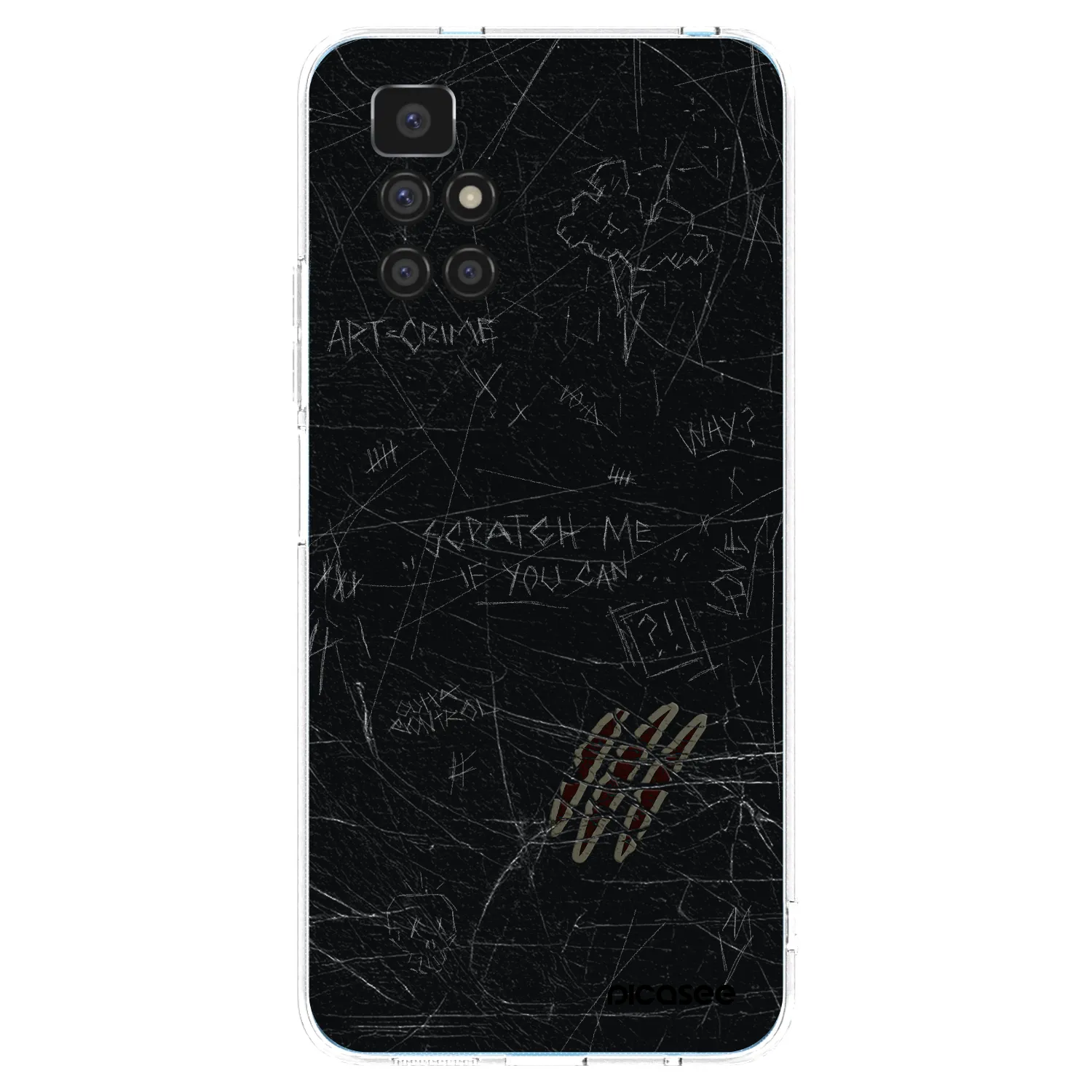 Picasee Xiaomi Redmi 10 Hülle - Transparentes Silikon - SCRATCH
