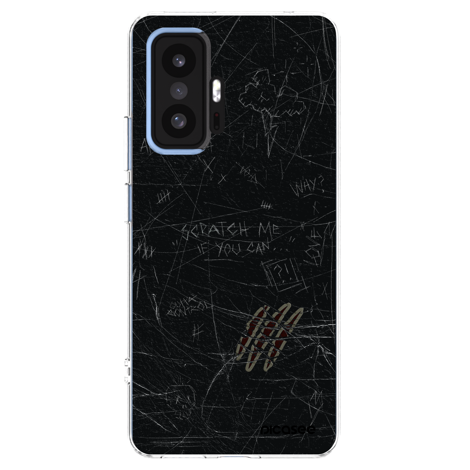 Picasee Xiaomi 11T Hülle - Transparentes Silikon - SCRATCH