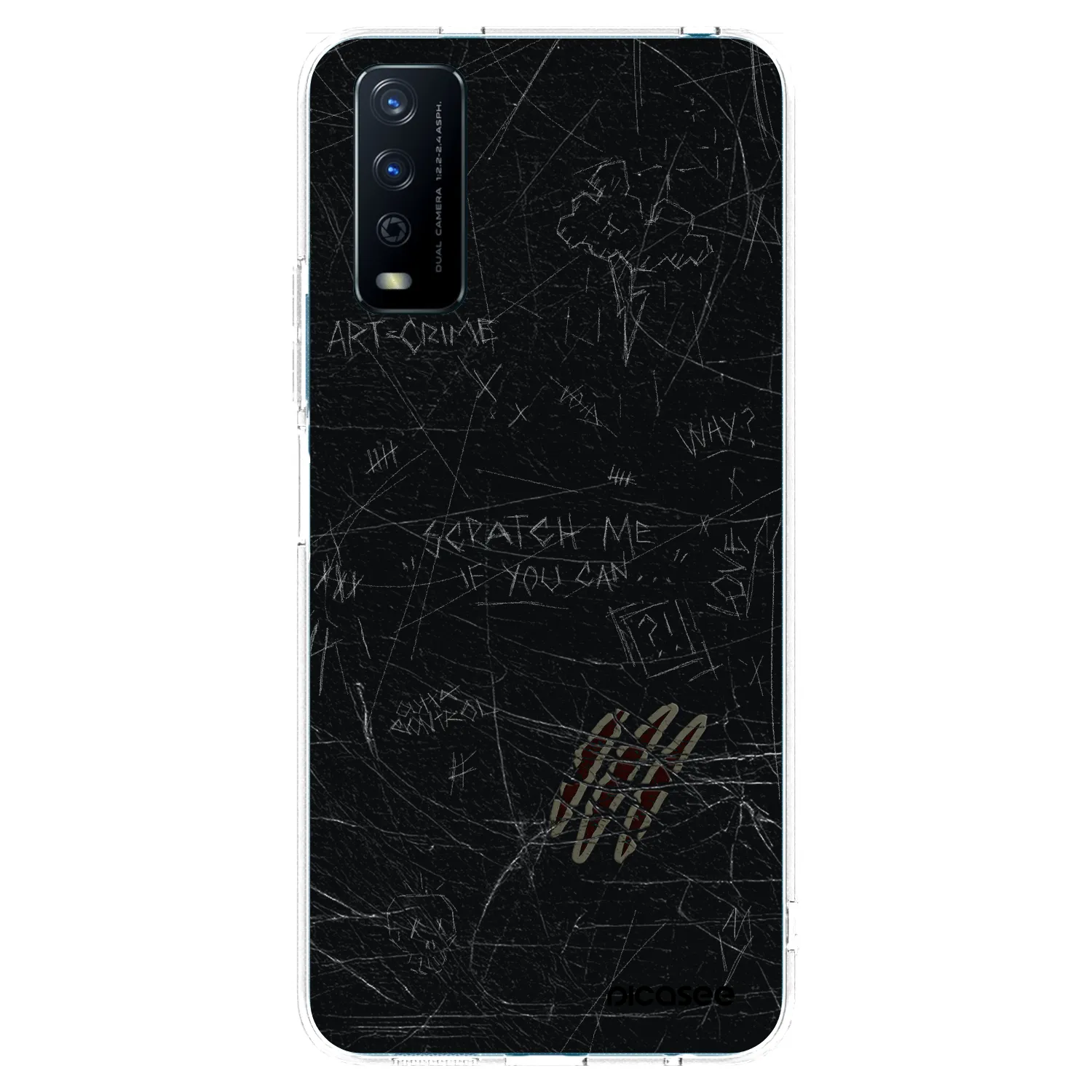 Picasee Vivo Y11s Hülle - Transparentes Silikon - SCRATCH