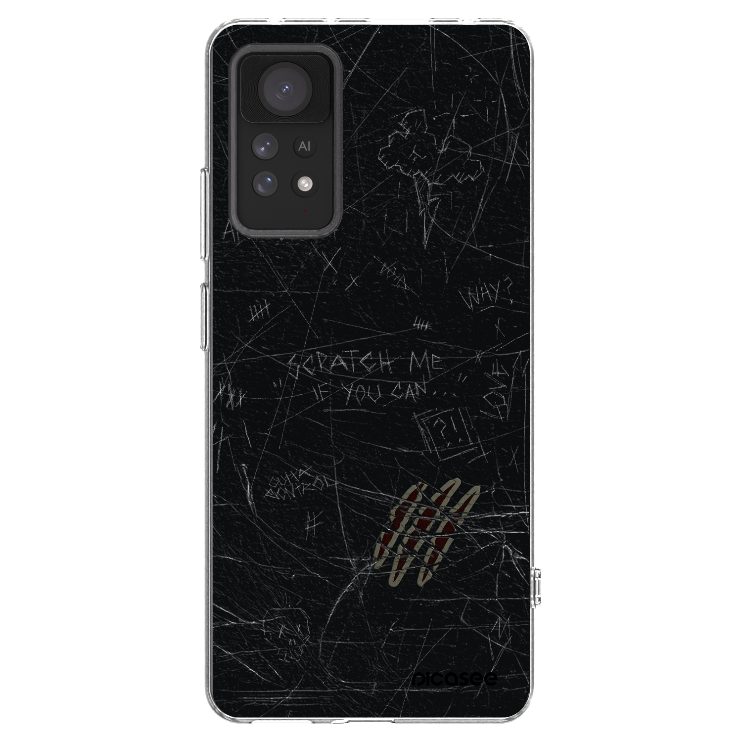 Picasee Xiaomi Redmi Note 11 Pro Hülle - Transparentes Silikon - SCRATCH