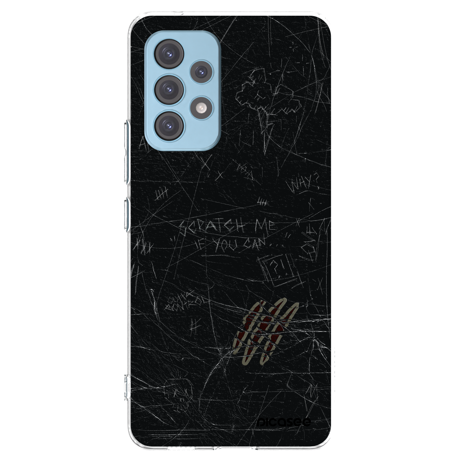 Picasee Samsung Galaxy A53 5G A536 Hülle - Transparentes Silikon - SCRATCH