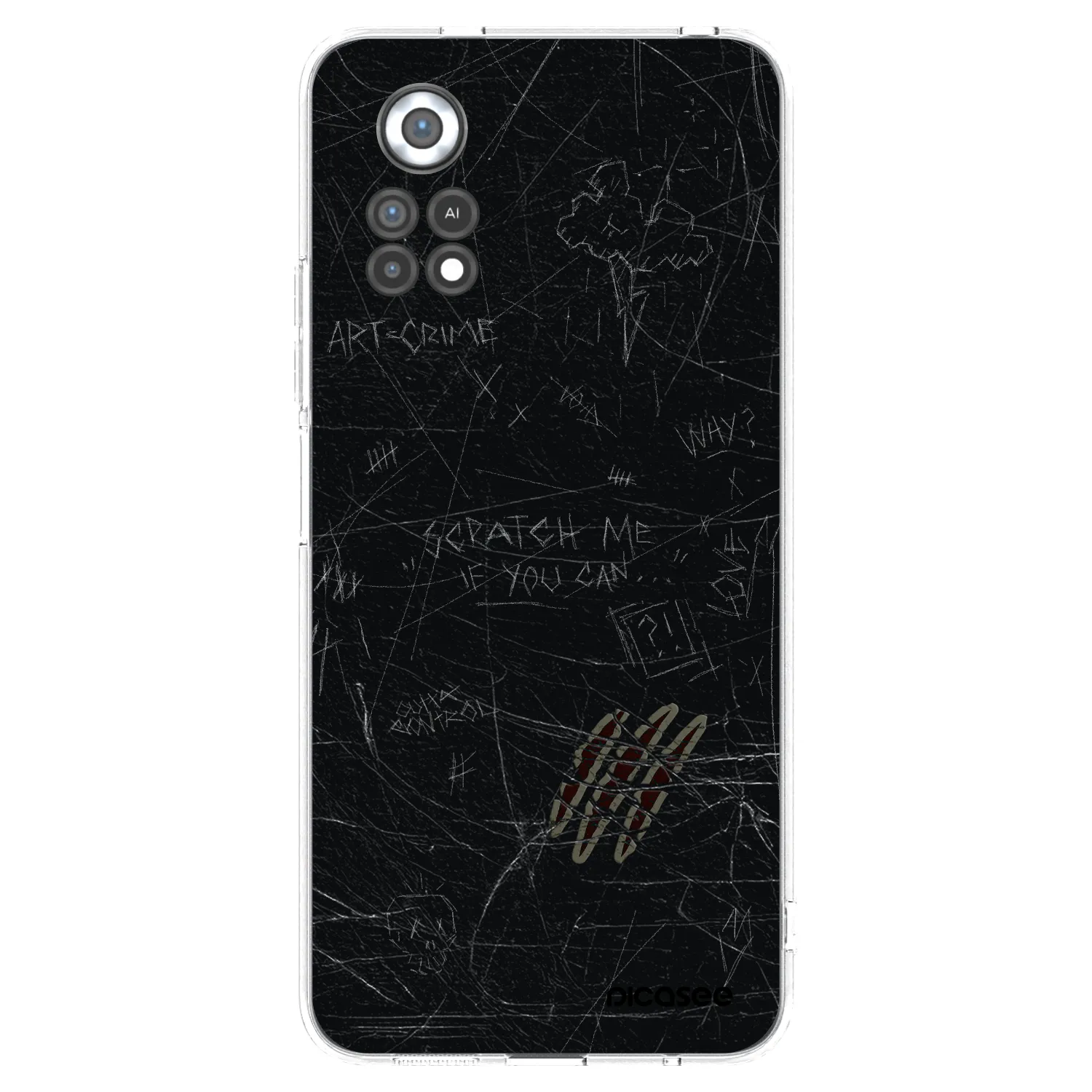 Picasee Xiaomi Poco X4 Pro 5G Hülle - Transparentes Silikon - SCRATCH