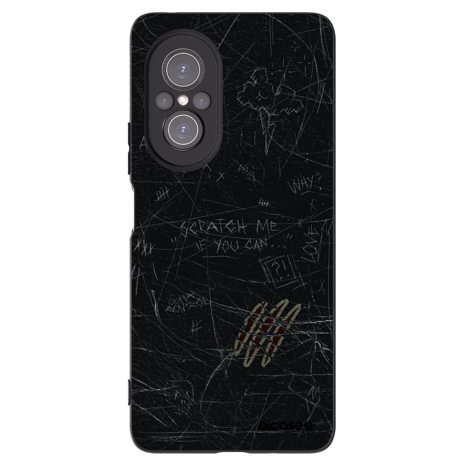 Picasee Huawei Nova 9 SE Hülle - Schwarzes Silikon - SCRATCH