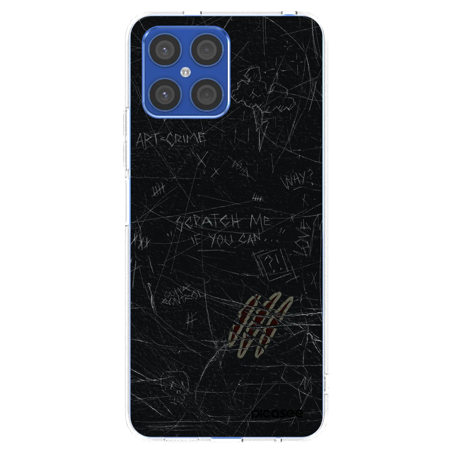 Picasee Honor X8 4G Hülle - Transparentes Silikon - SCRATCH