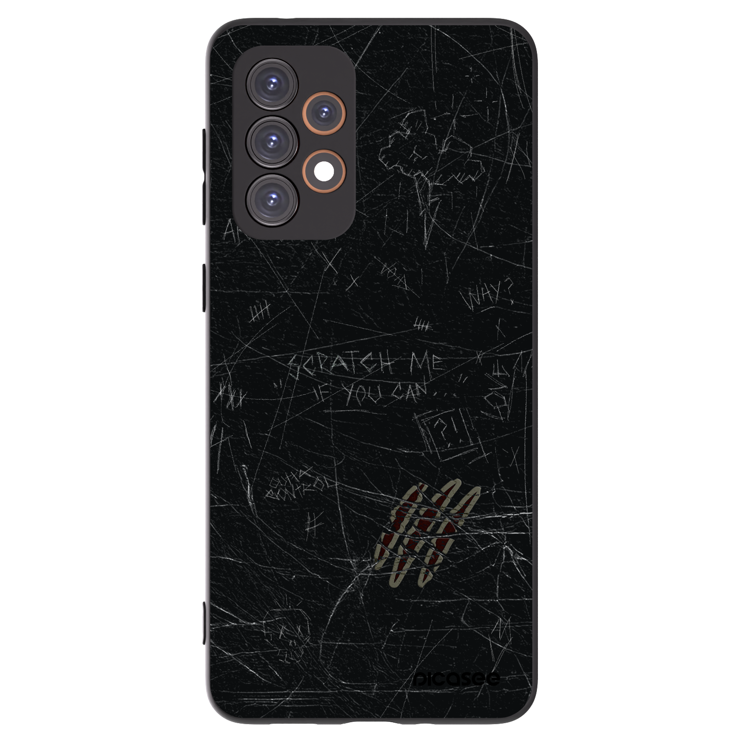 Picasee Samsung Galaxy A33 5G A336 Hülle - Schwarzes Silikon - SCRATCH