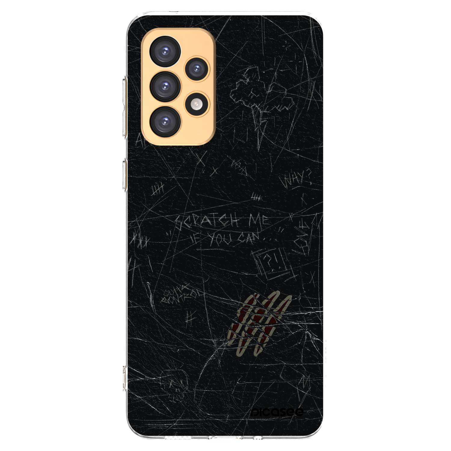 Picasee Samsung Galaxy A33 5G A336 Hülle - Transparentes Silikon - SCRATCH