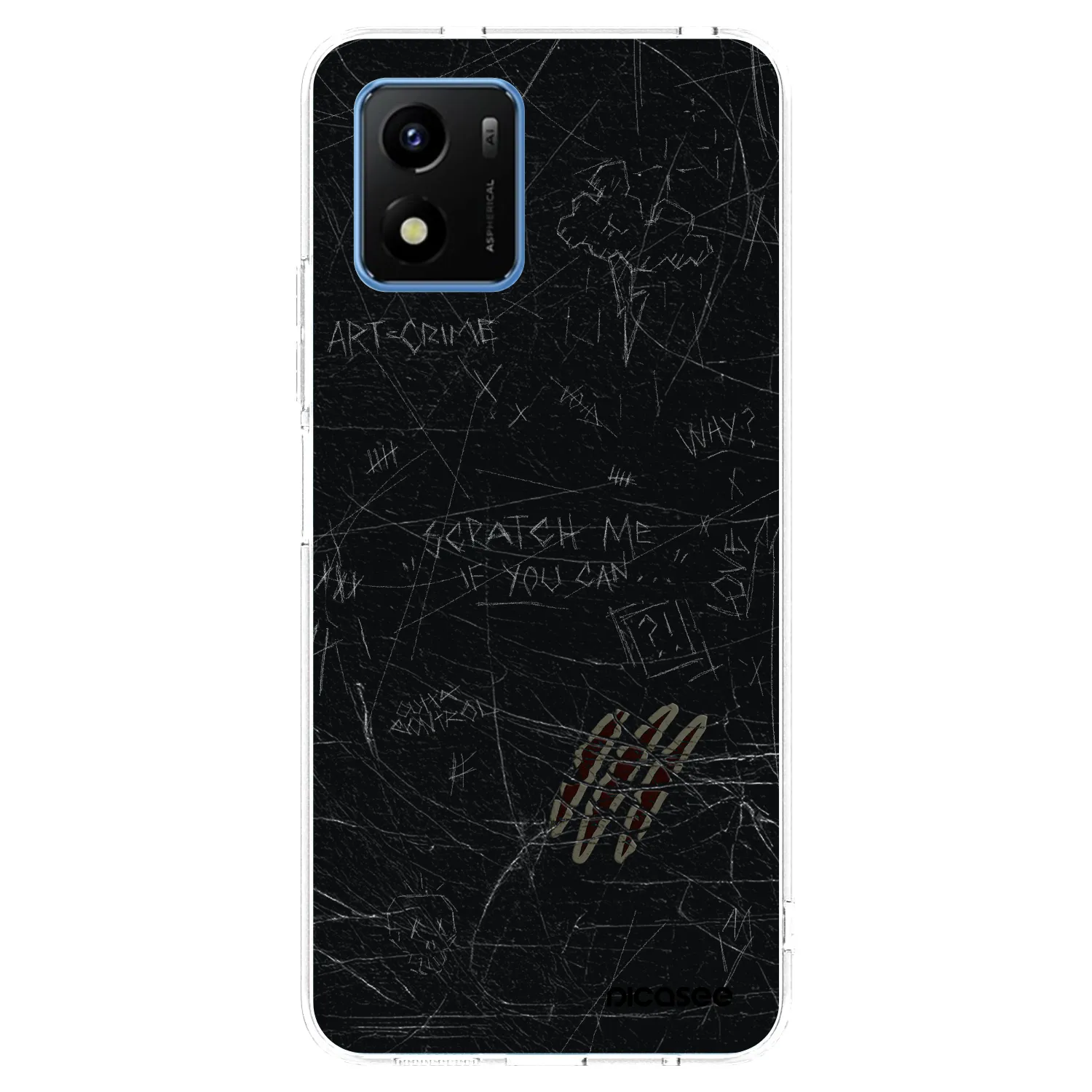 Picasee Vivo Y01 Hülle - Transparentes Silikon - SCRATCH